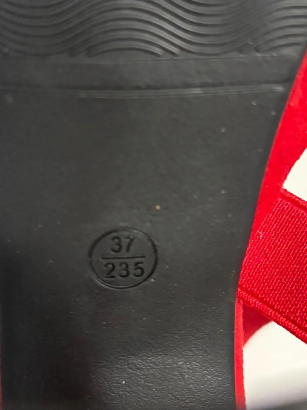 Red Platform Block Heels - Women